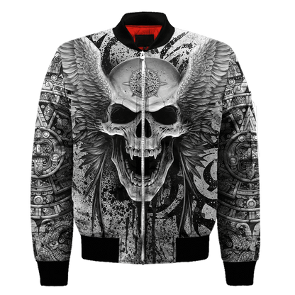Aztec Mexican Skull 3D All Over Printed Unisex Hoodie