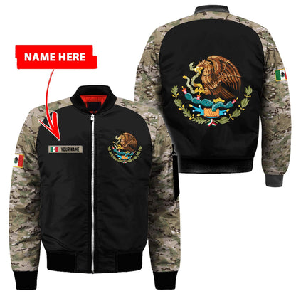 Mexico Coat Of Arms no02 Personalized Name 3D Unisex Hoodie