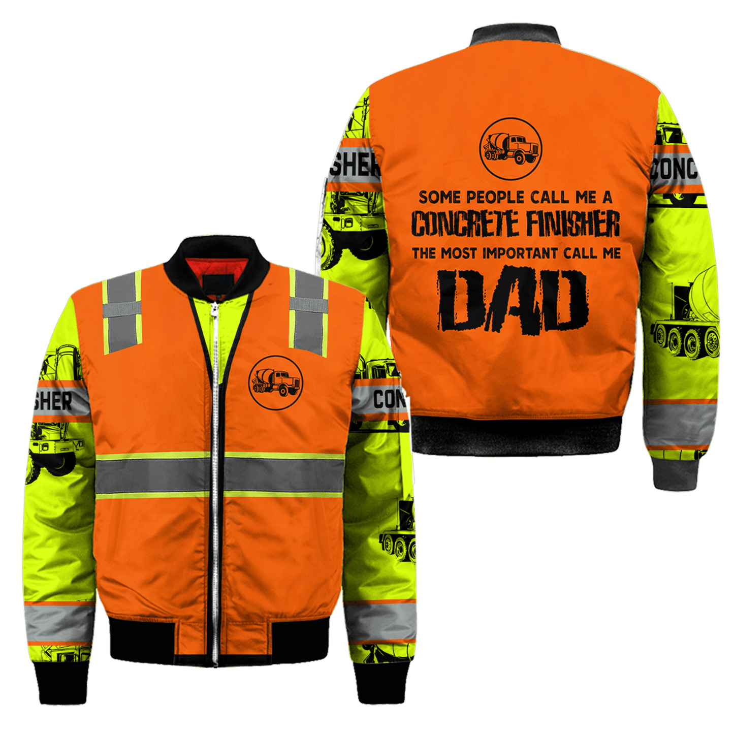 Concrete Finisher Dad Safety 3D printed shirts