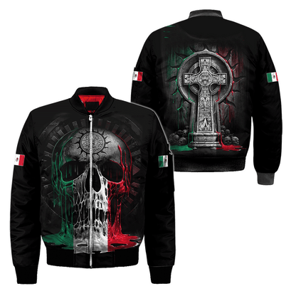 Mexico Skull 3D All Over Printed Unisex Hoodie
