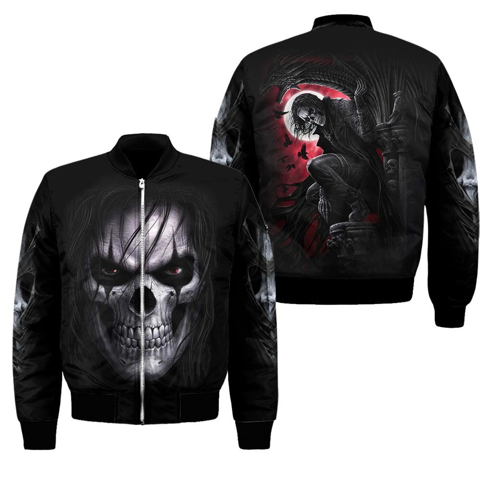 Skull In The Night Moon Hoodie For Men And Women NTN04032101
