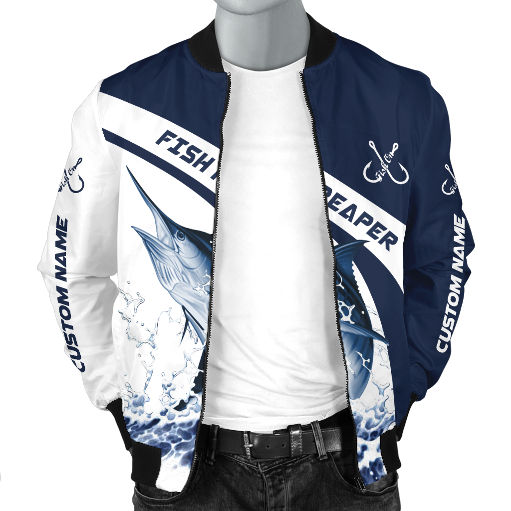 Custom name Marlin fishing design 3d print shirts