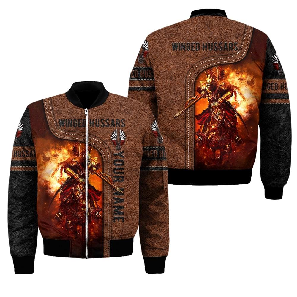 Premium Winged Hussars Best Custom name Bomber Jacket
