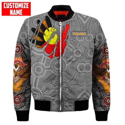 Custom name Aboriginal Australia In my heart Indigenous Painting Art 3D Cloak shirts
