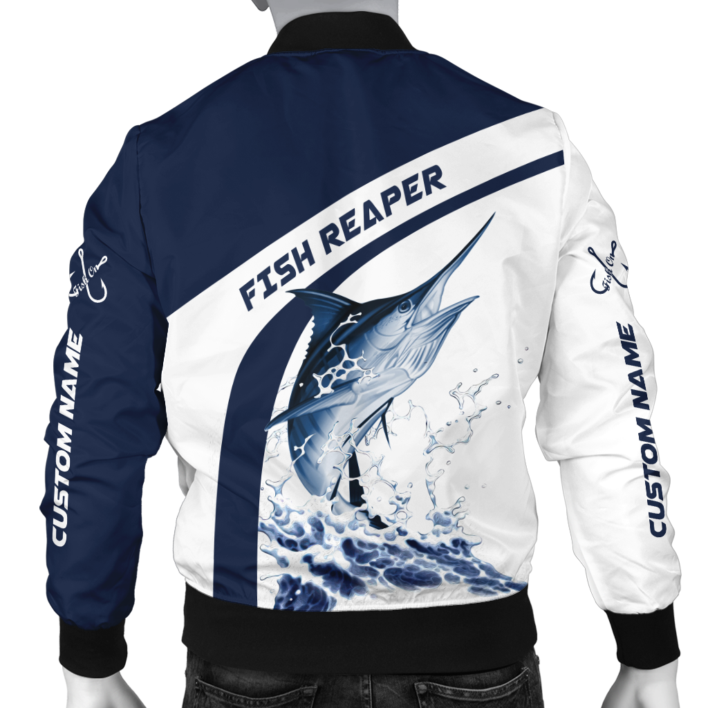 Custom name Marlin fishing design 3d print shirts