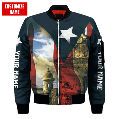 Customize Name Puerto Rico 3D All Over Printed Unisex Shirts