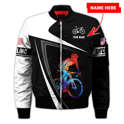 Personalized Cycling 3D All Over Printed Hoodie
