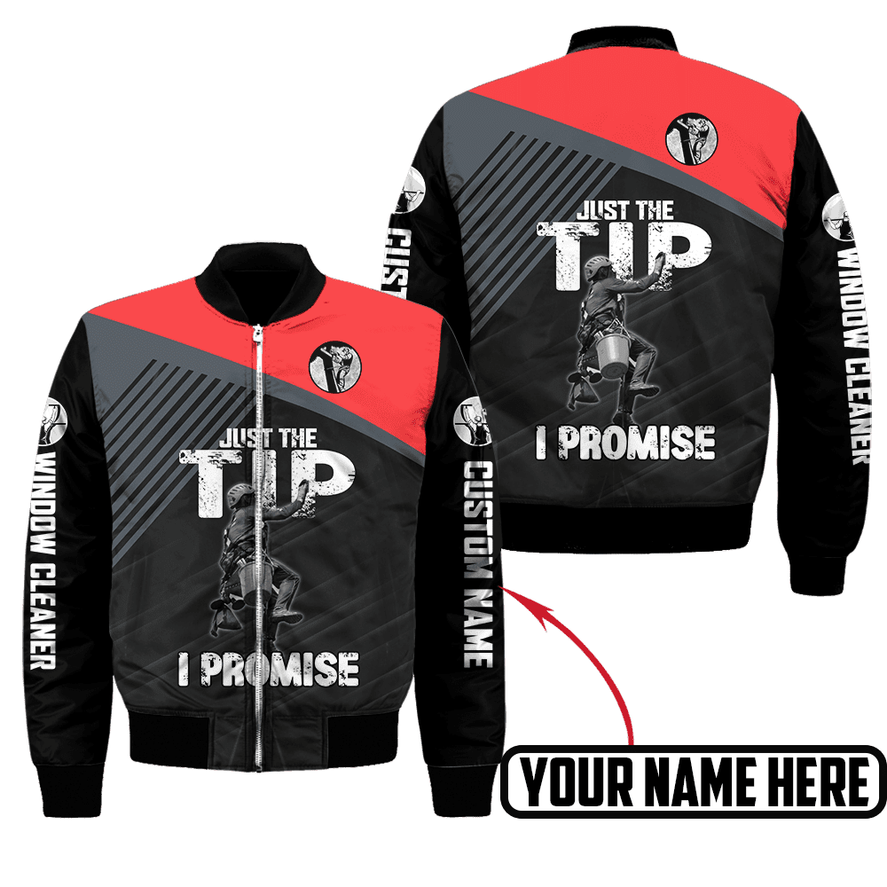 Premium Personalized 3D Printed Window Cleaner Shirts Just The Tip MEI