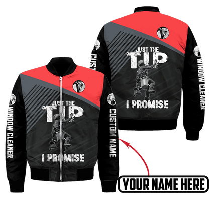 Premium Personalized 3D Printed Window Cleaner Shirts Just The Tip MEI