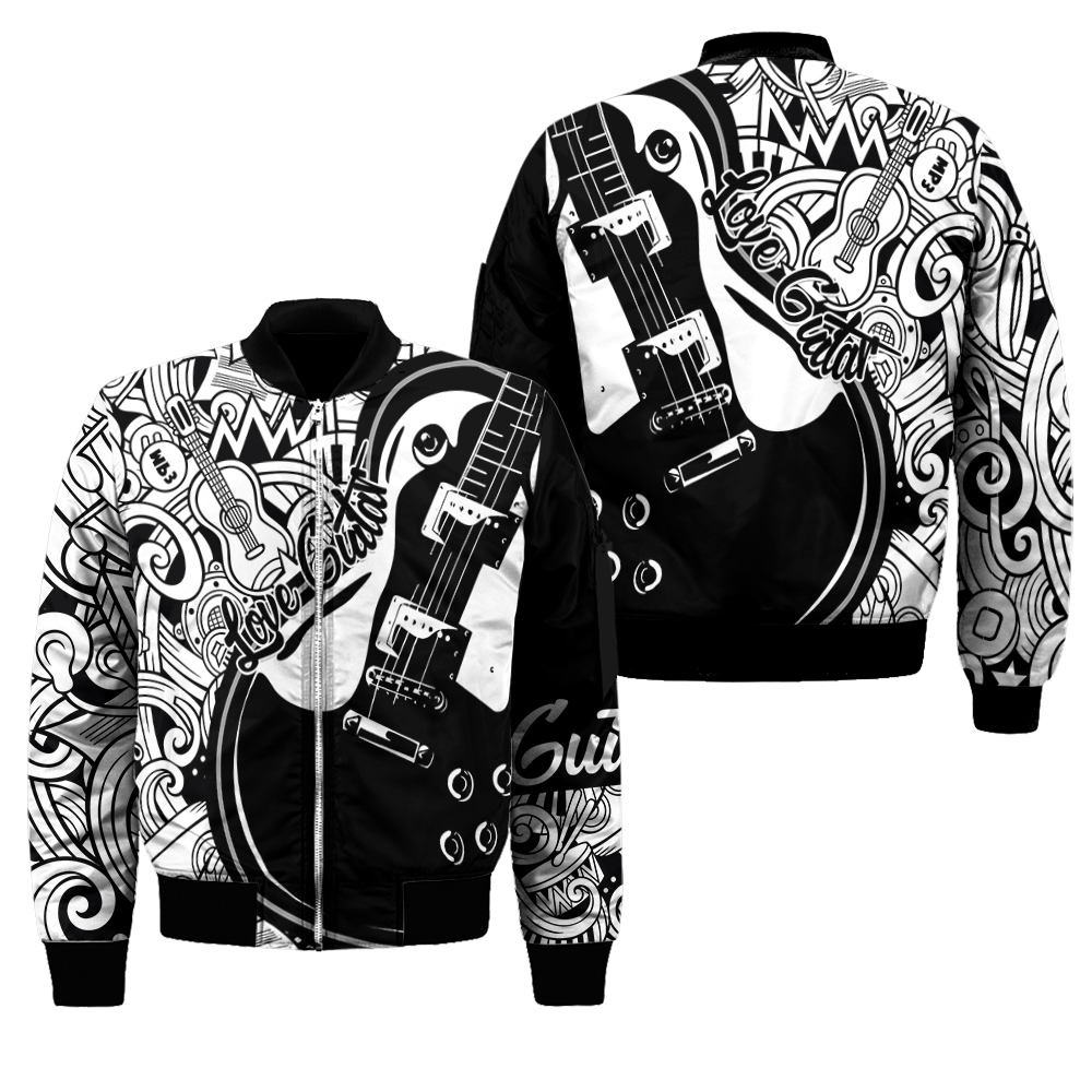 Love Guitar All Over Printed Unisex Shirts