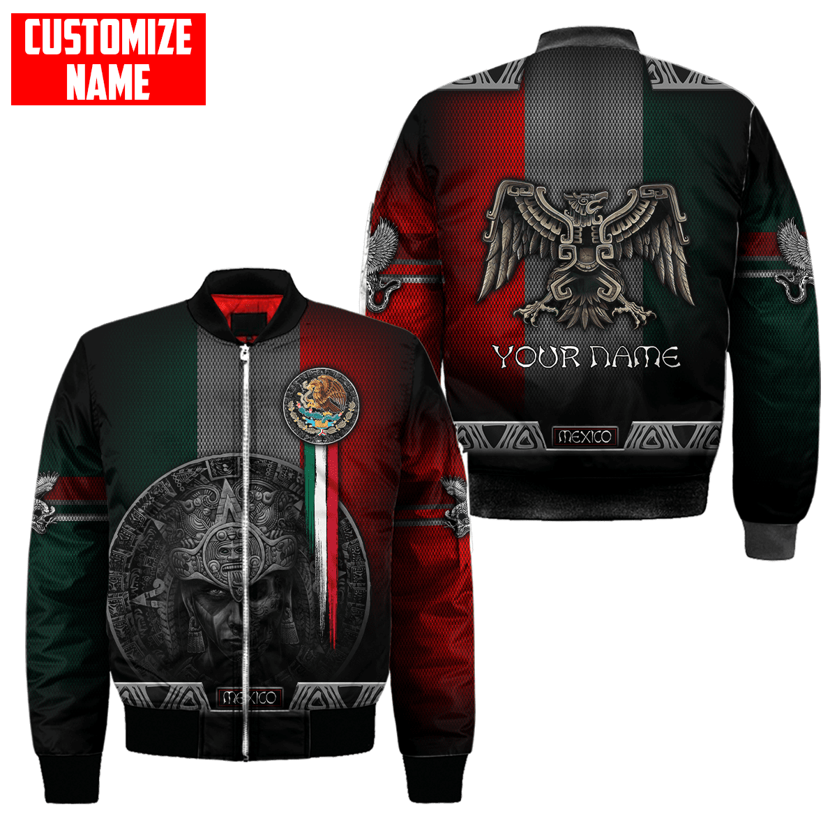 Customized Name Aztec Warrior Day Of The Dead 3D All Over Printed Unisex Shirts