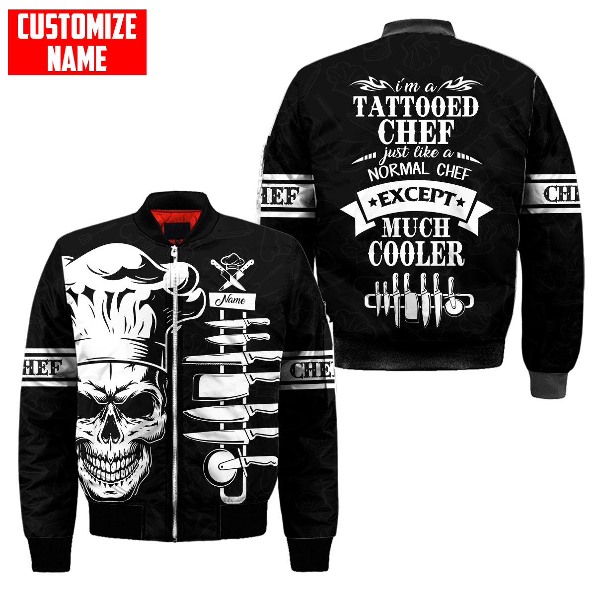 Custom Name Master Chef 3D All Over Printed Unisex Shirts