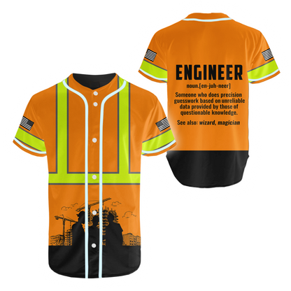 Construction Worker Orange Safety 3D printed shirts