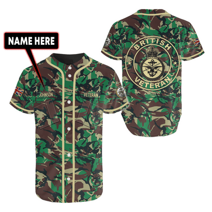 Custom Name XT British Armed Forces 3D Printed Shirts