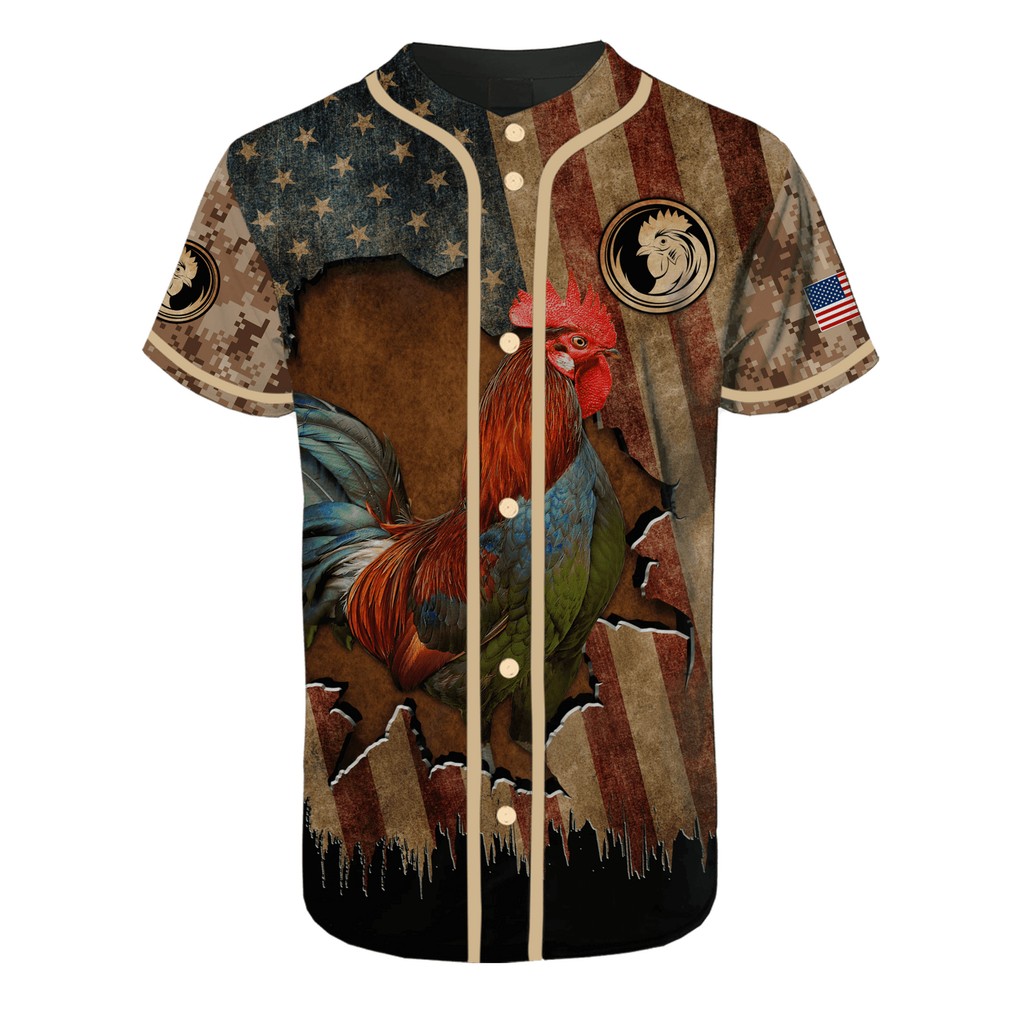 Rooster 3D Printed Unisex Shirts Pi22052102