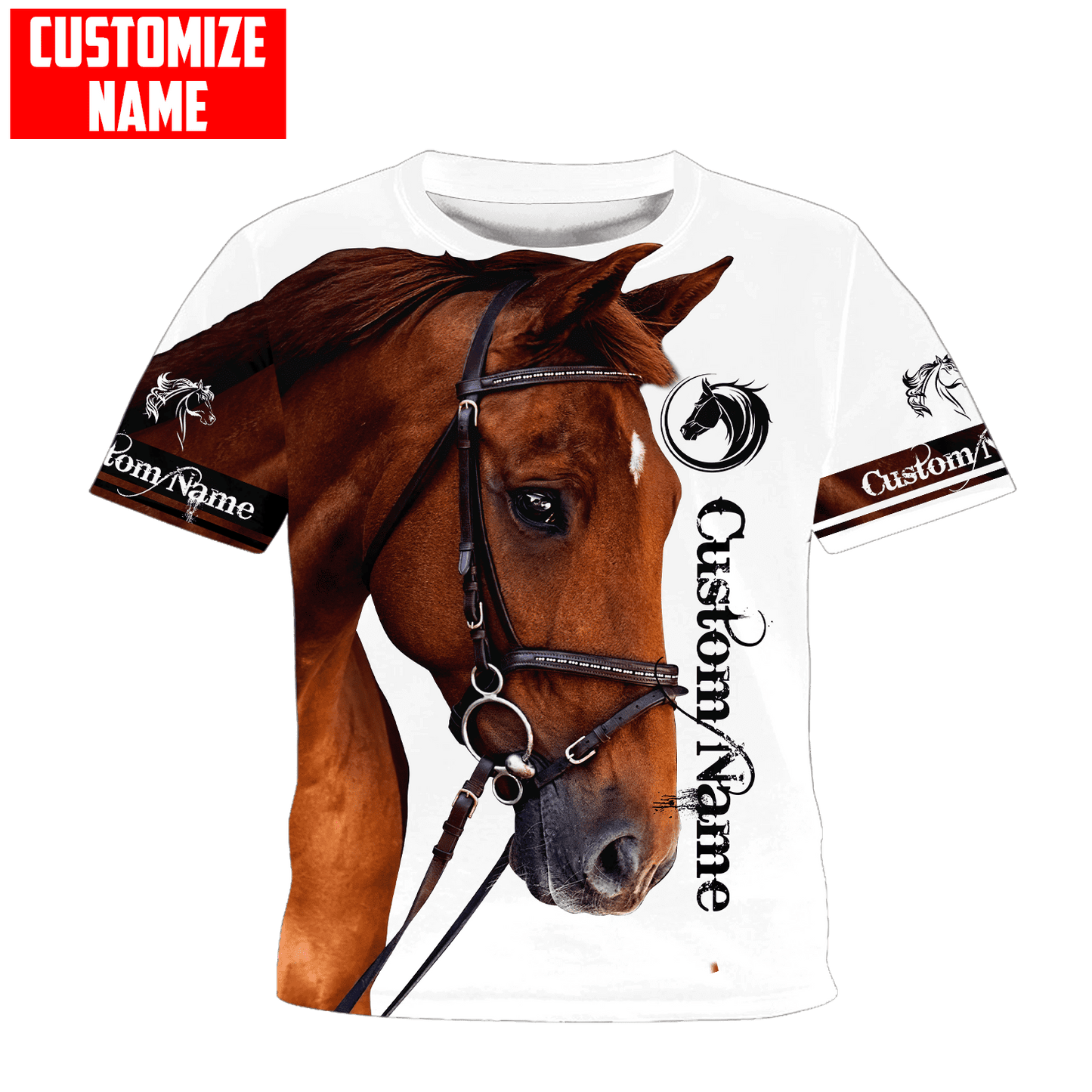 Horse Custom Name 3D All Over Printed Shirts For Kids SN05102102.S1