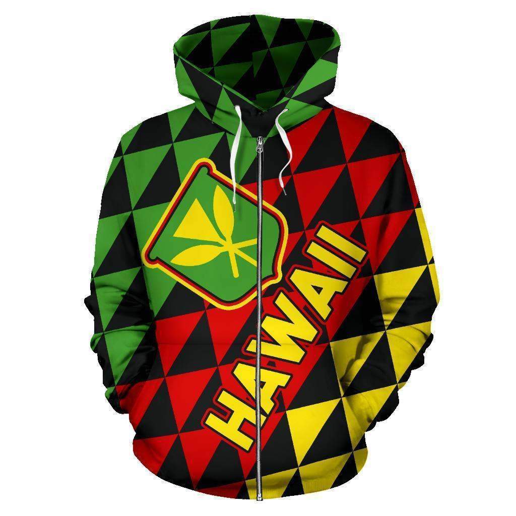 Kanaka Maoli Flag Hoodie Hawaii Zip-HC0502-ALL OVER PRINT HOODIES (P)-Huyencass-ZIP-UP Hoodie-S-Vibe Cosy™