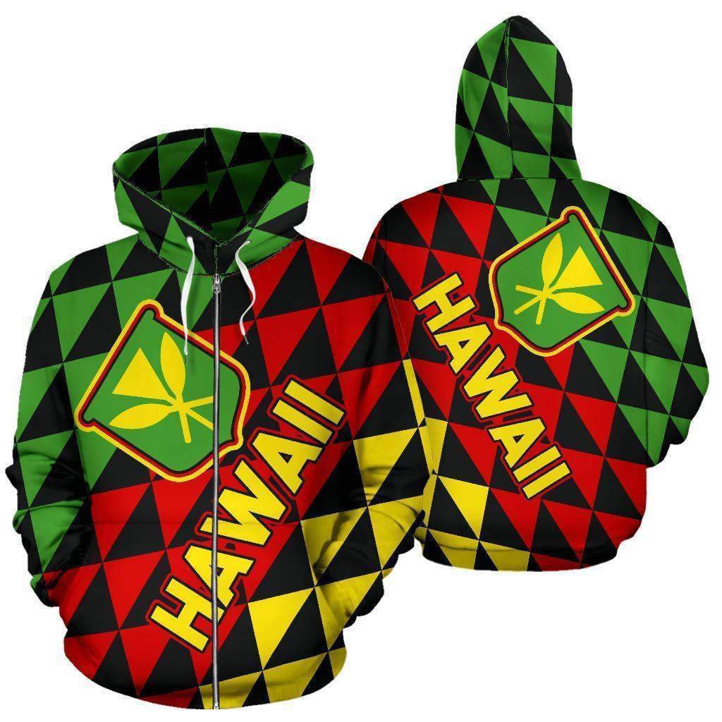 Kanaka Maoli Flag Hoodie Hawaii Zip-HC0502-ALL OVER PRINT HOODIES (P)-Huyencass-ZIP-UP Hoodie-S-Vibe Cosy™