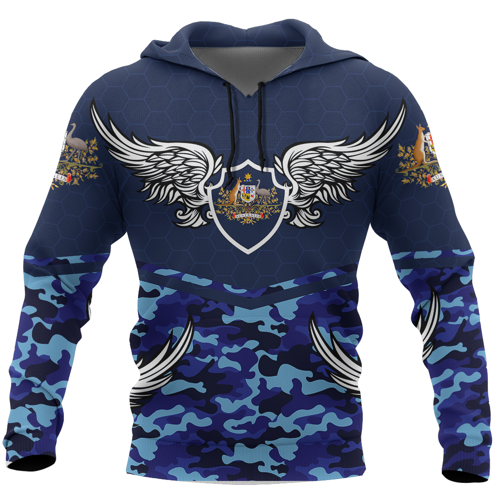 Australia Hoodie Air Force Style NNK 1407-Apparel-PL8386-Hoodie-S-Vibe Cosy™
