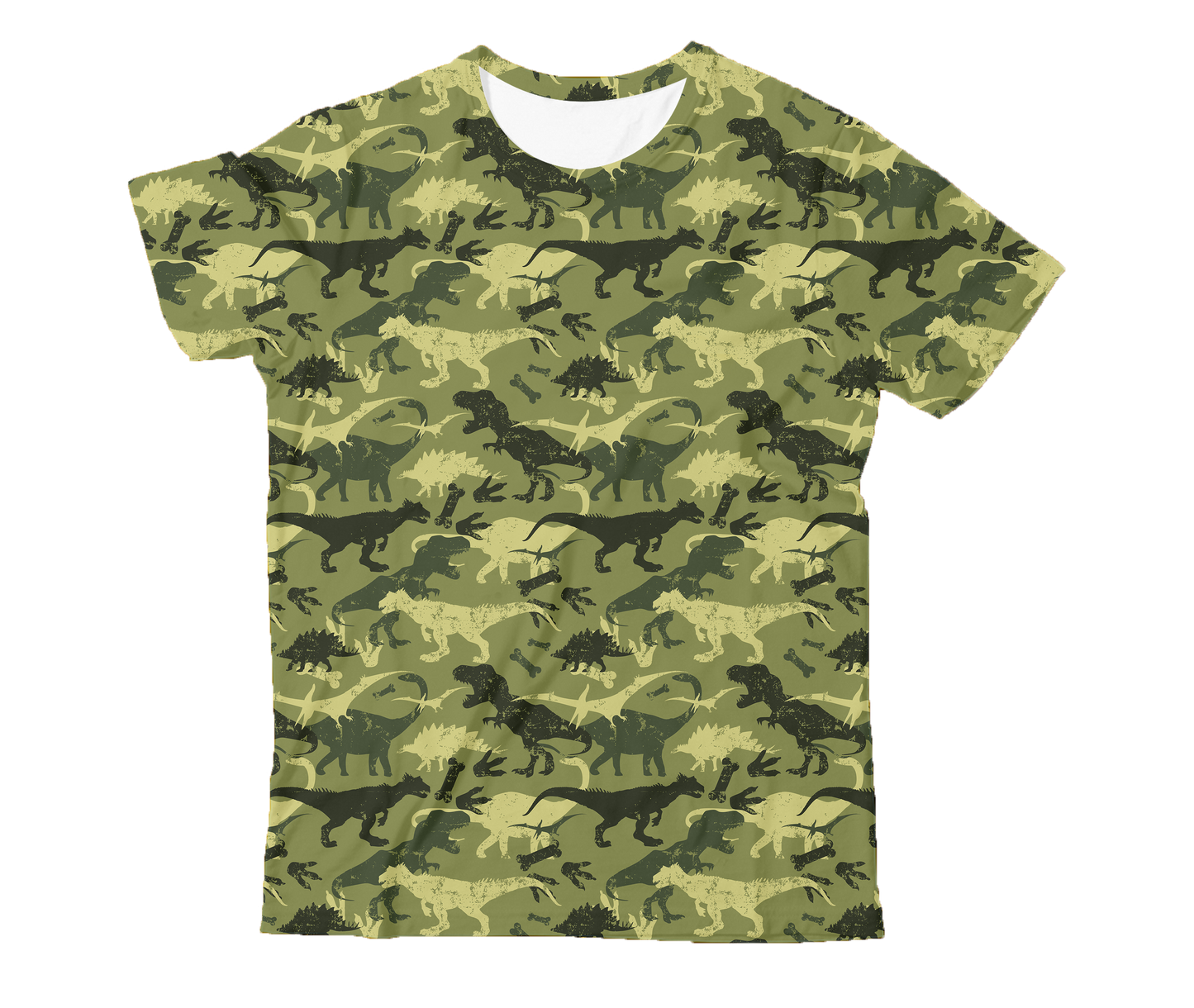 Dinosaur Beautiful Camo 3D all over printed shirts for Kids
