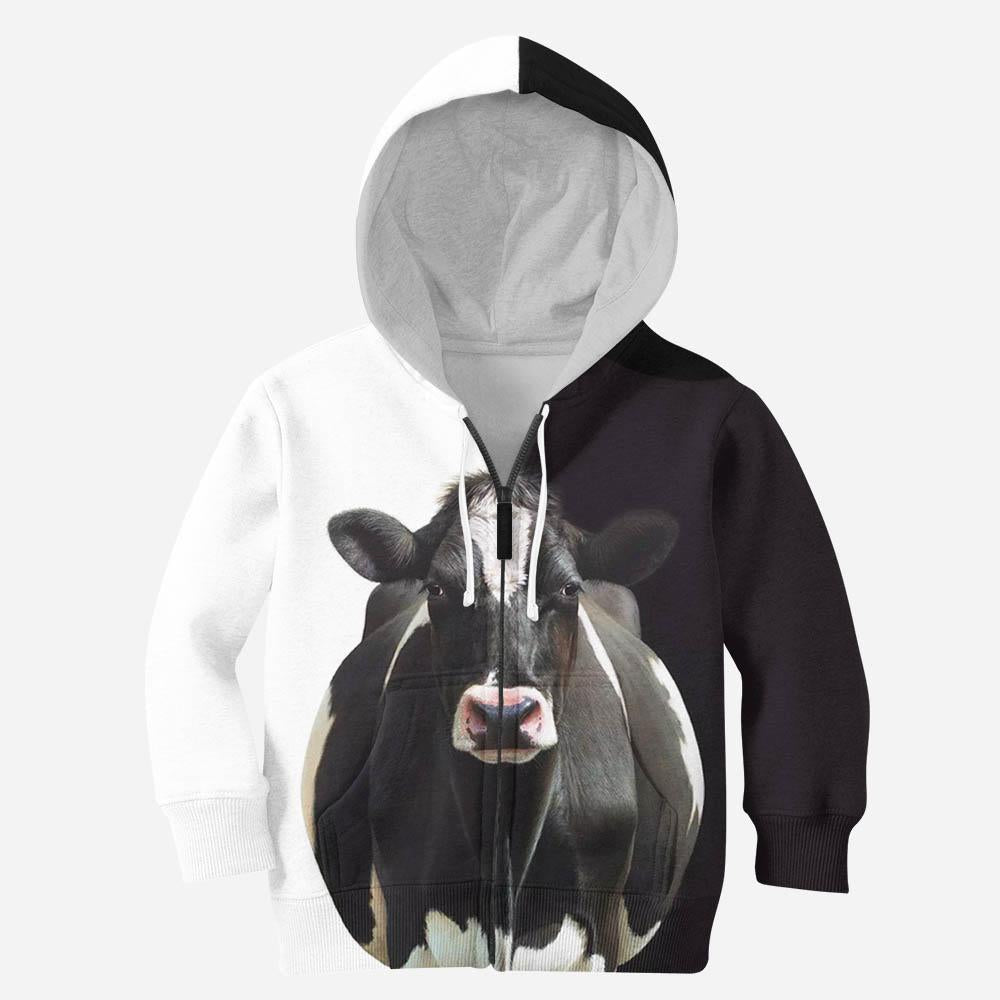 Cow Farmer Kids-Apparel-HD09-ZIipped Hoodie-TODDLER 2T-Vibe Cosy™