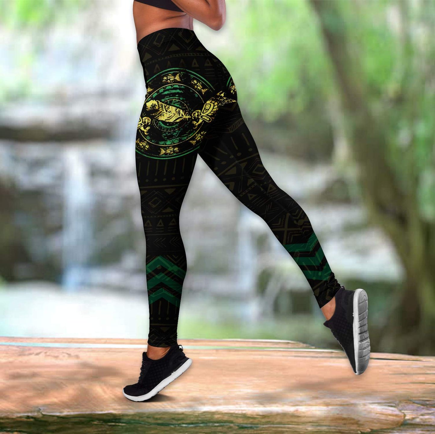 Native Earth Is By Church Combo Legging + Hollow Tanktop