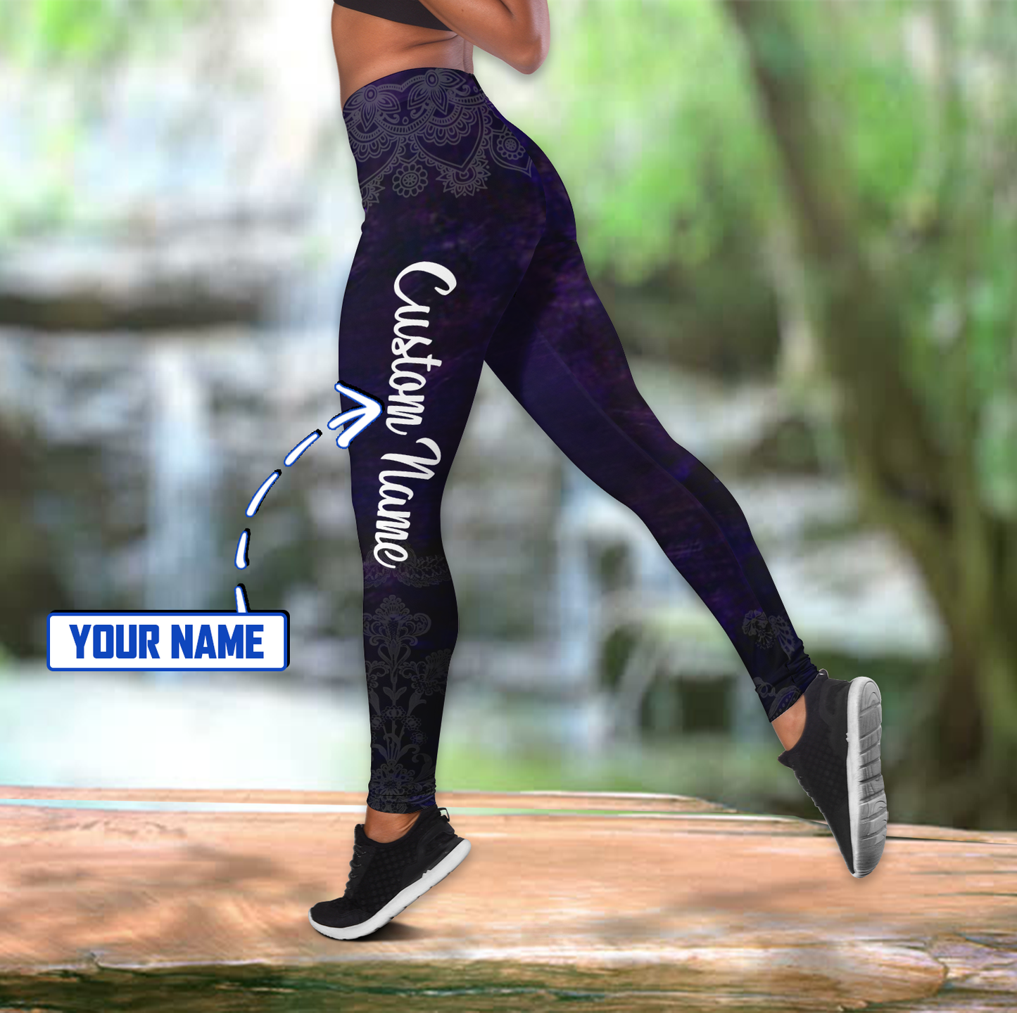 Custom name Arborist legging + hollow tank combo MH16042105