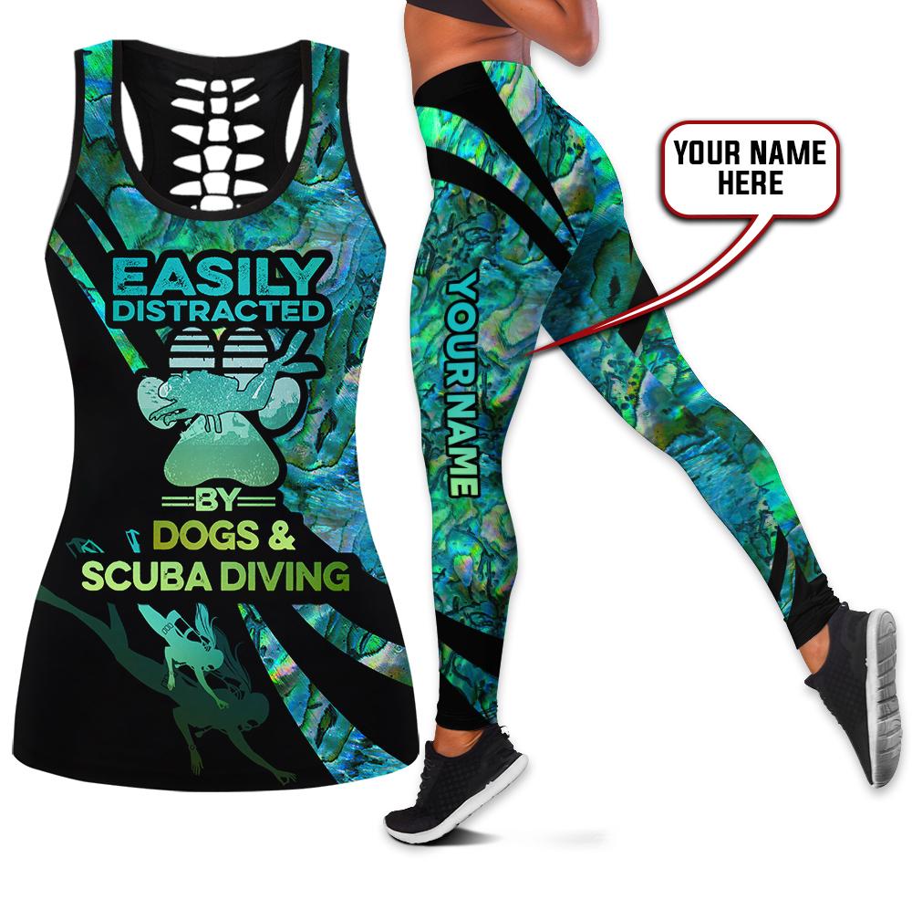 Custom name legging + hollow tank combo AM28052102