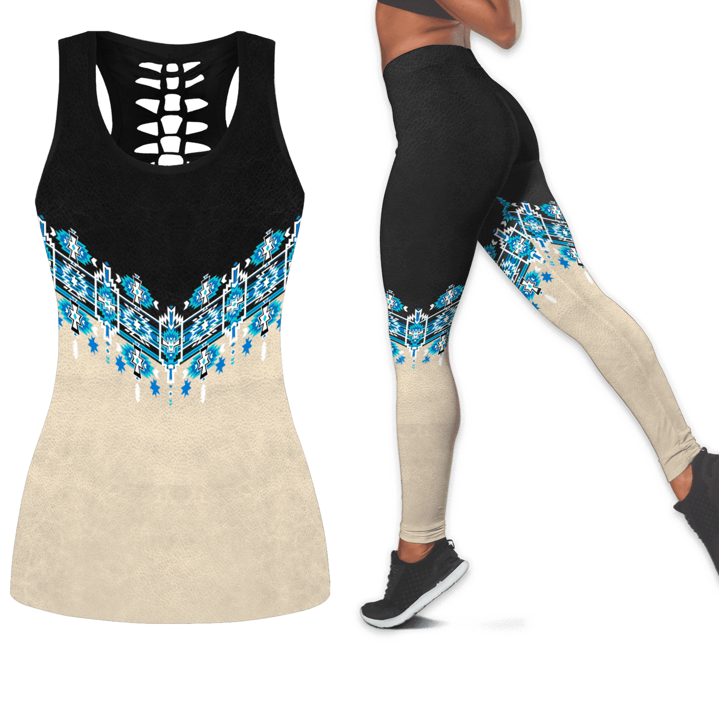 Native American Combo Legging + Hollow Tanktop PH01122101