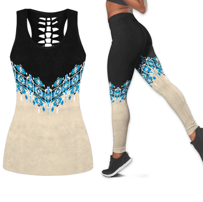 Native American Combo Legging + Hollow Tanktop PH01122101