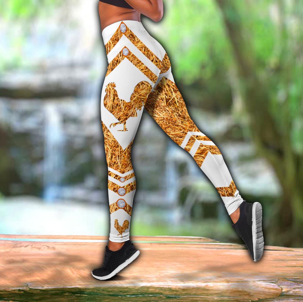 Rooster Straw Combo Legging + Tank Top AM15042102