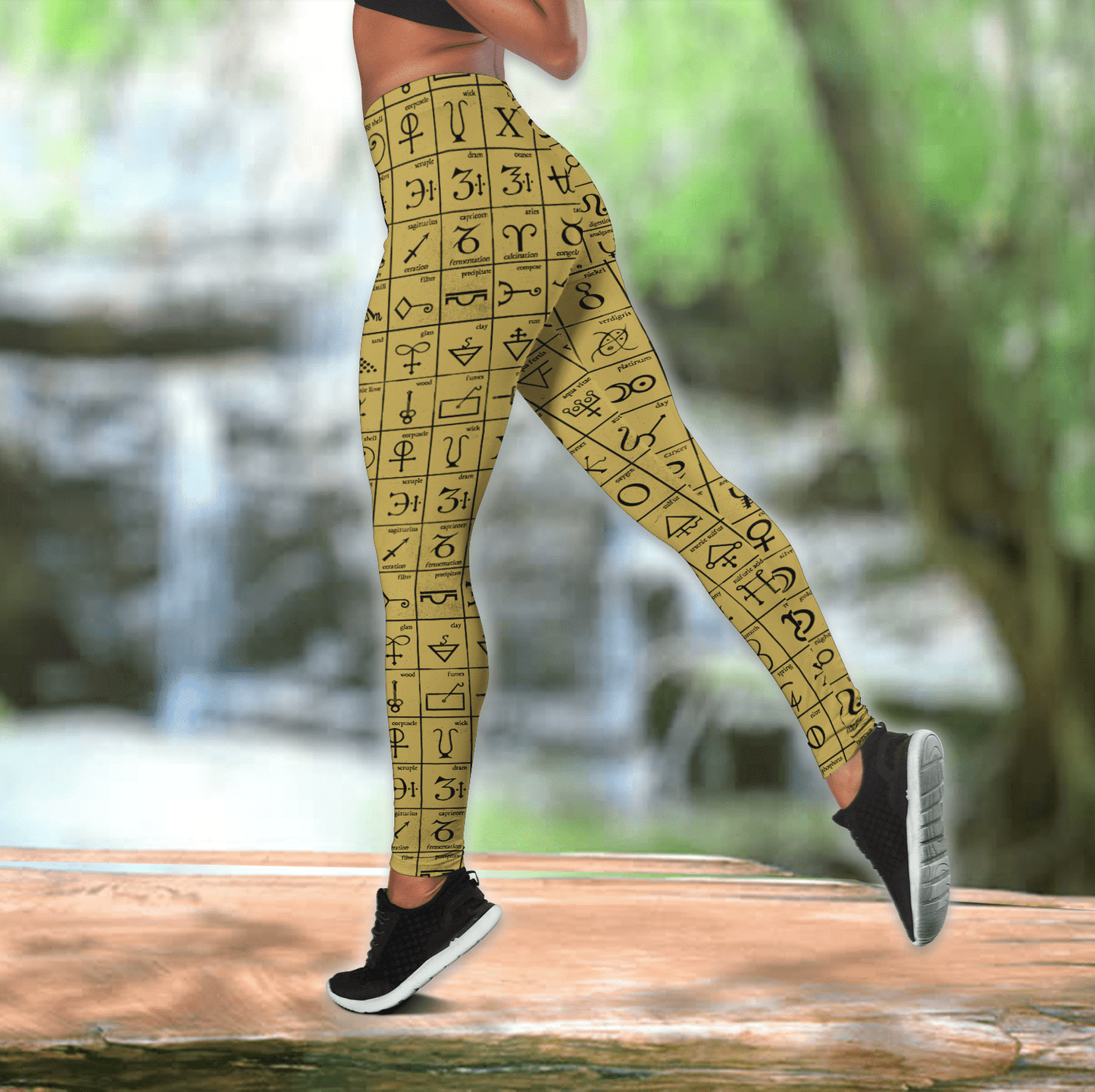 Skull Satanic Combo Hollow Tank Top And Legging Outfit