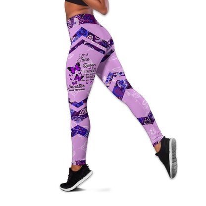 June girl Butterflies Combo Legging Camisole Tank