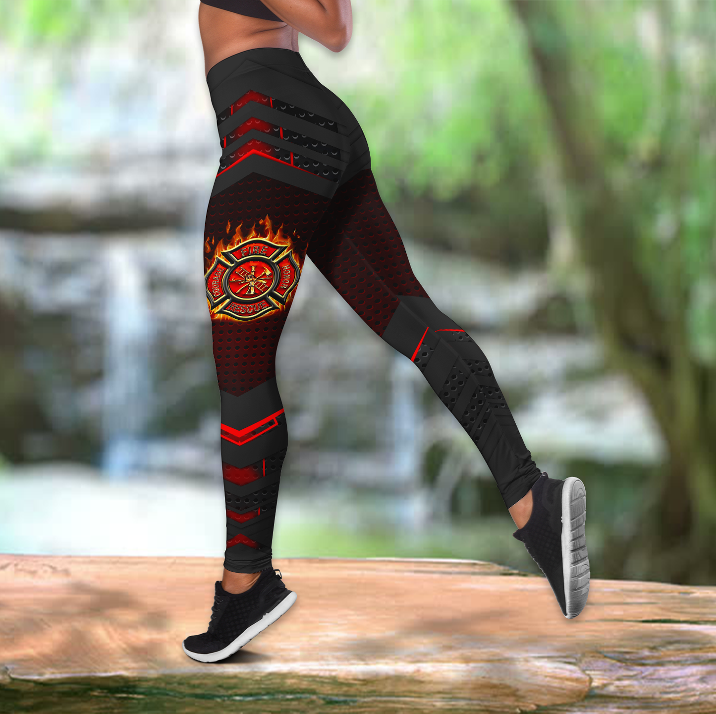 Customize Name Strong Women Firefighter Combo Outfit DA07042103