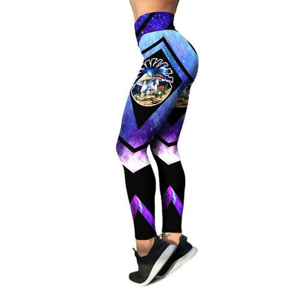 Premium Stay Trippy Litte Hippie 3D Over Printed Legging & Tank Top