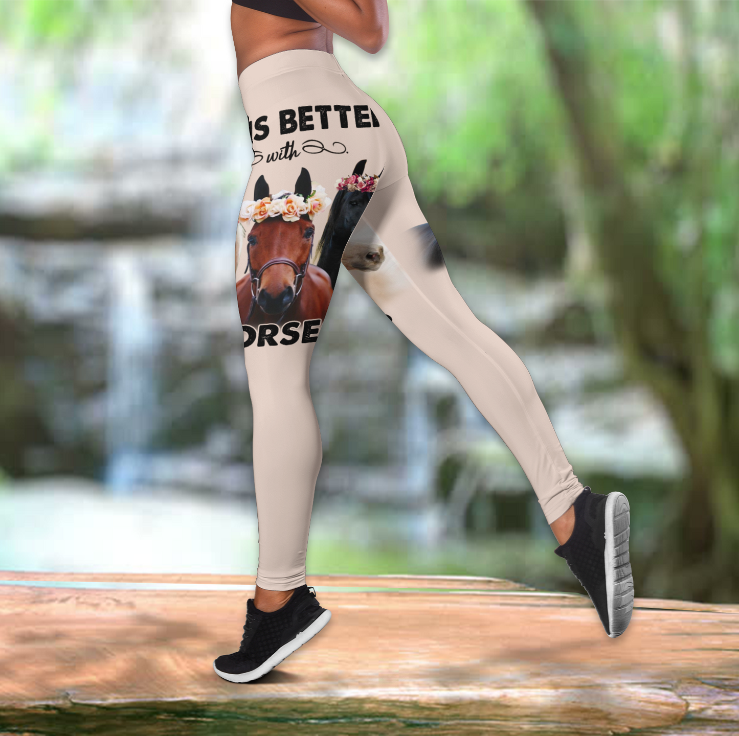 Life is Better with Horses Legging & Tank Top TNA12152005