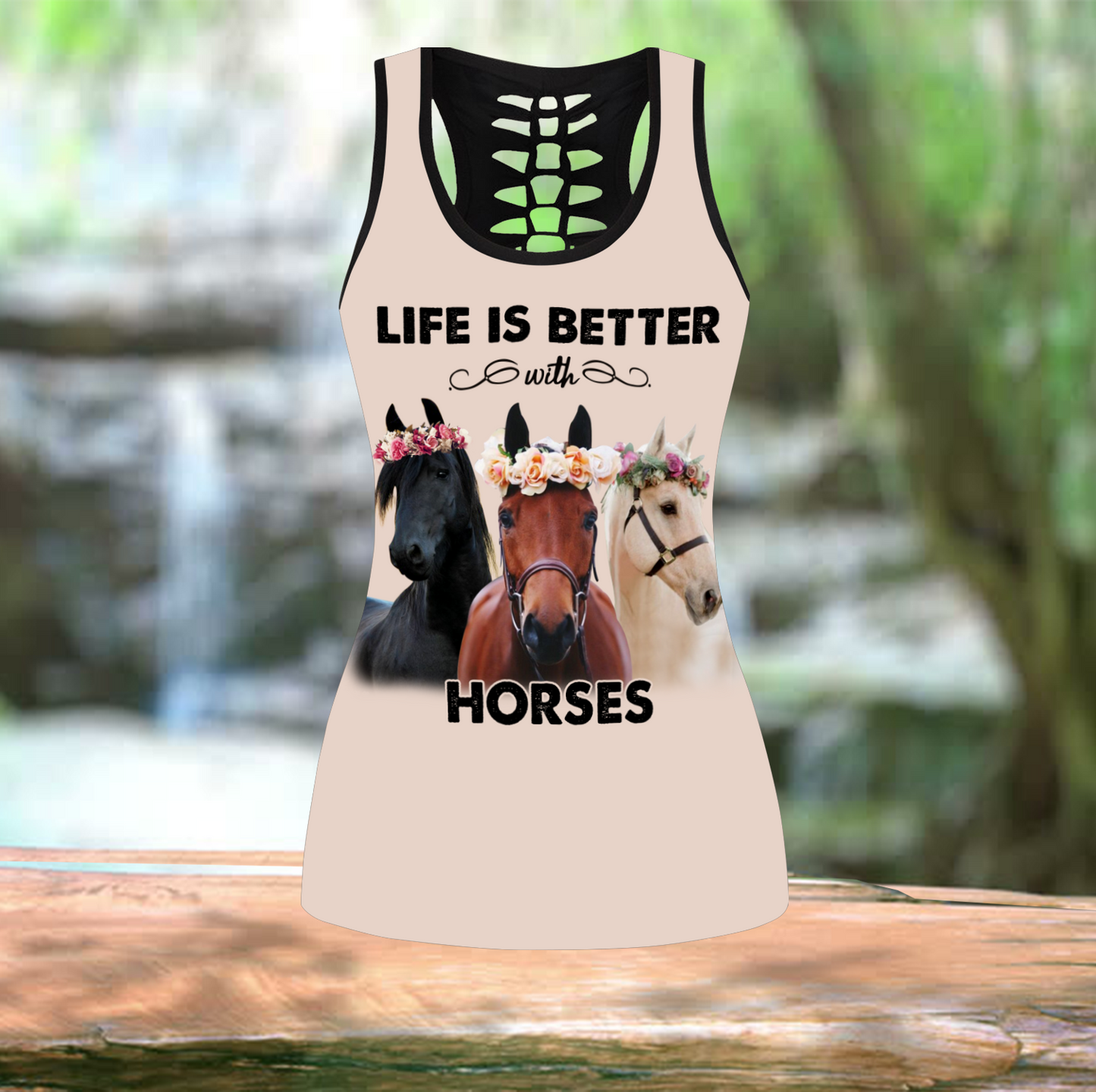 Life is Better with Horses Legging & Tank Top TNA12152005