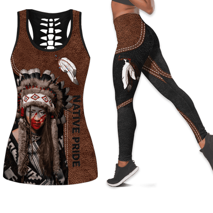 Native American Combo Legging + Hollow Tanktop PH01122103