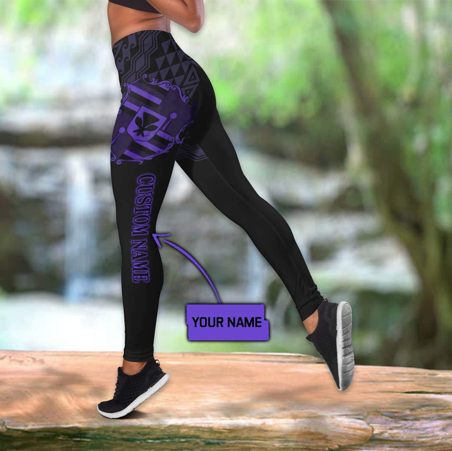 Custom name legging + hollow tank combo DD24052101