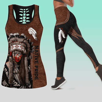 Native American Combo Legging + Hollow Tanktop PH01122103