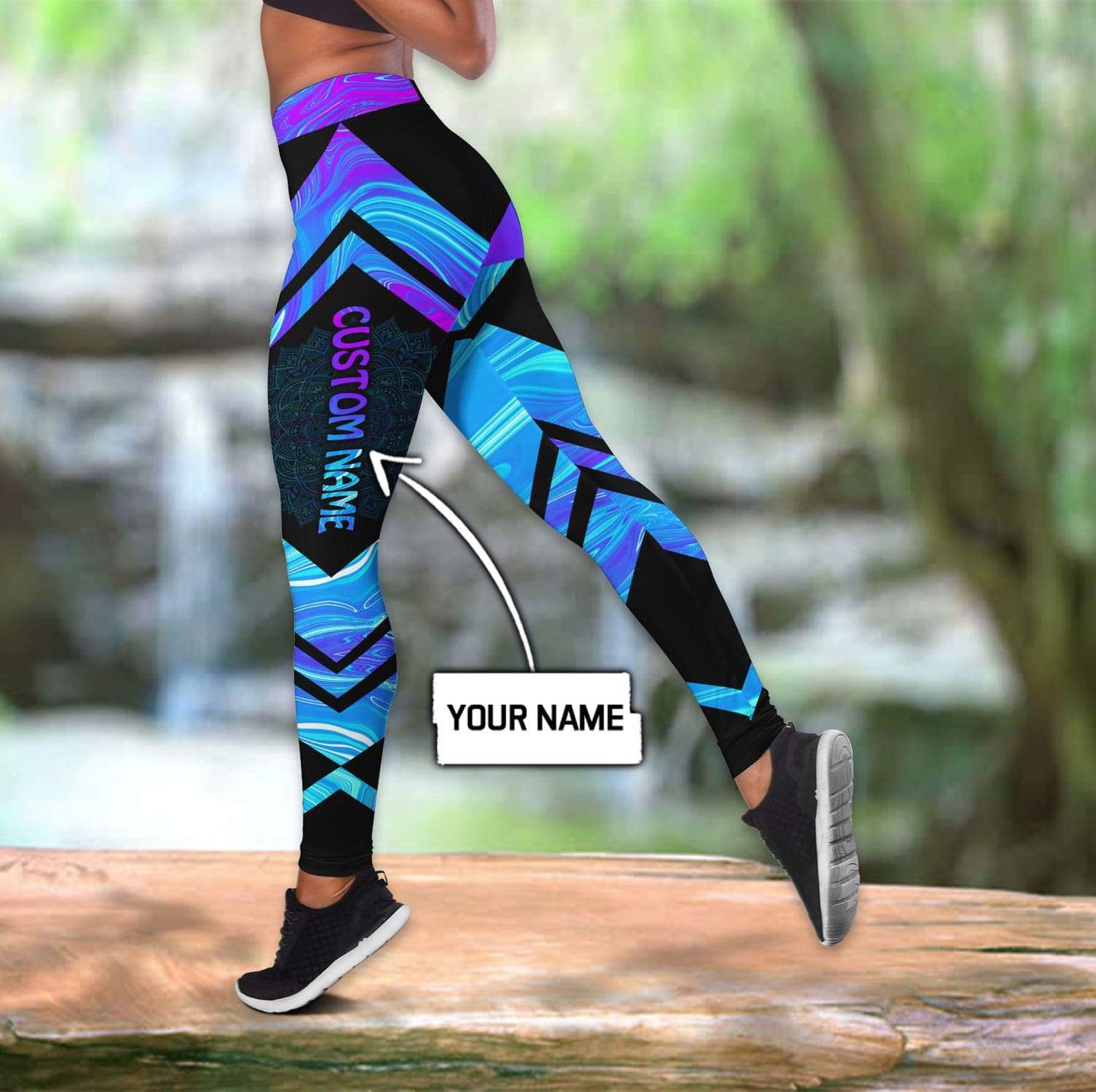 Custom name legging + hollow tank combo DD26052102