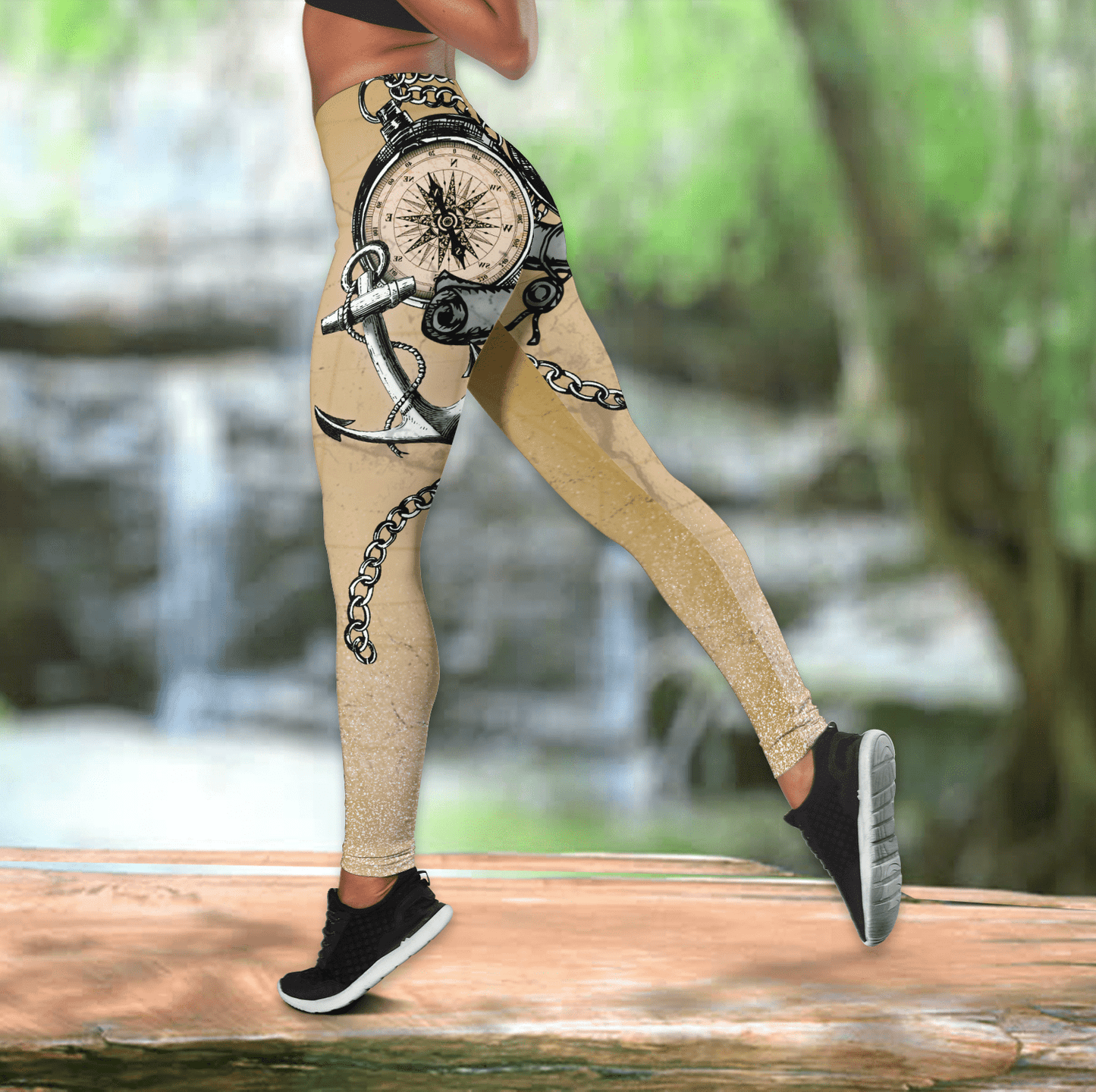 Proud Seaman Meaningful Tattoo unique 3d design combo legging tank