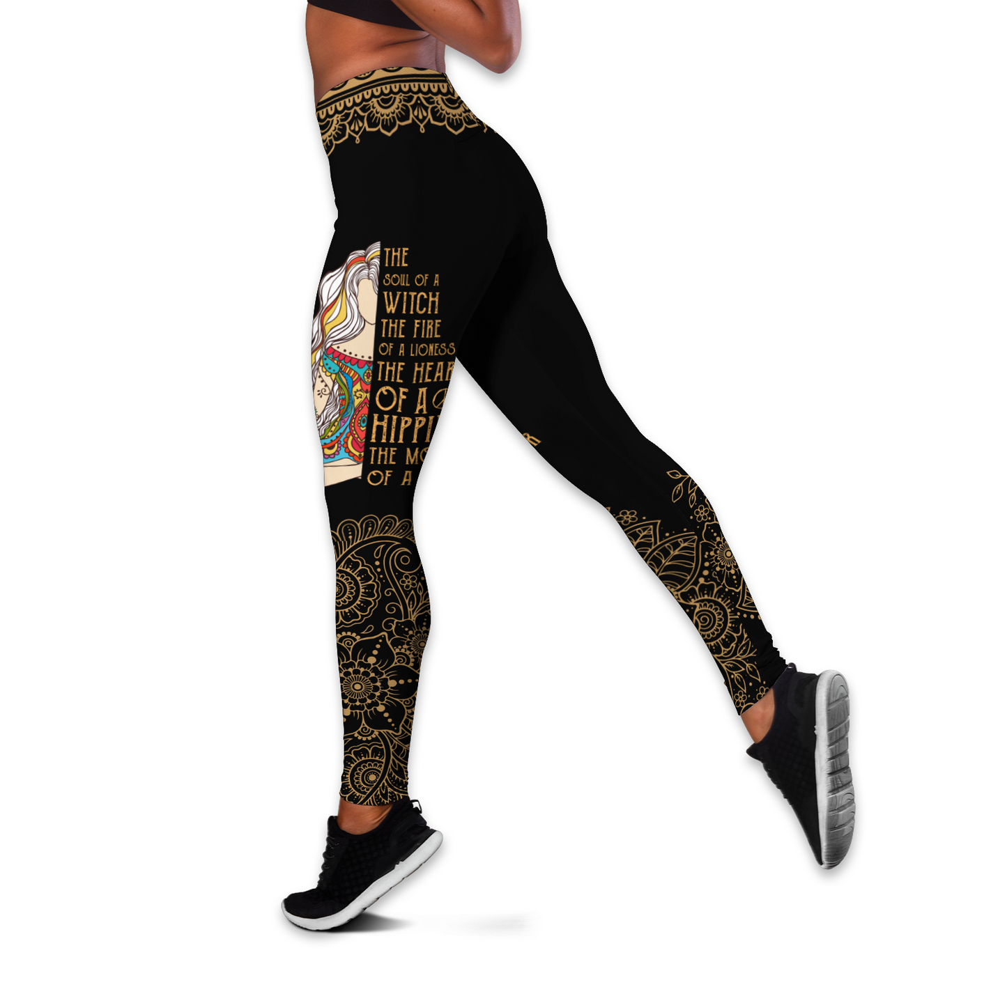 May girl The soul of a Witch Yoga Combo Legging Tank
