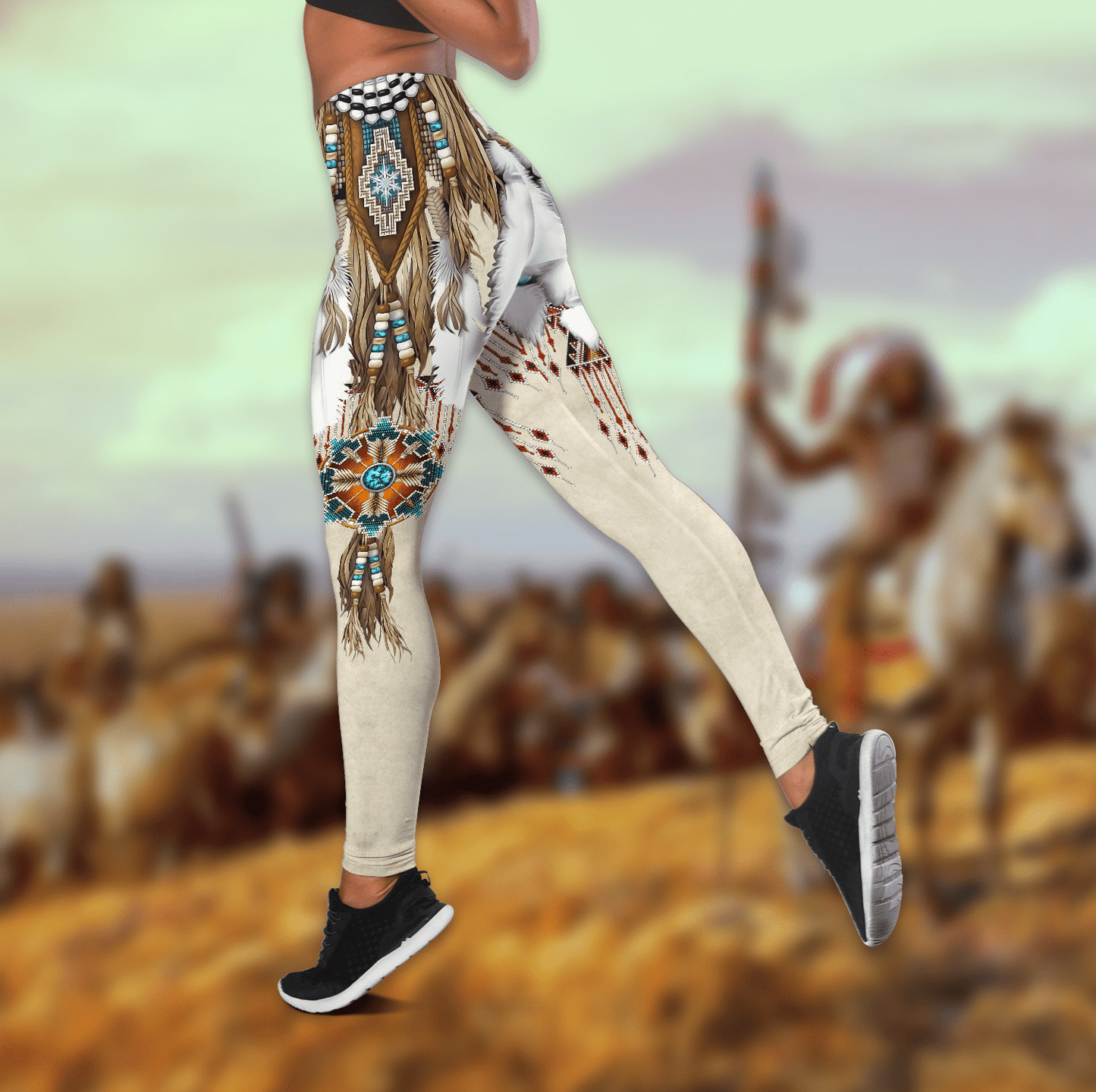 Native American 3D All Over Printed Legging + Hoodie