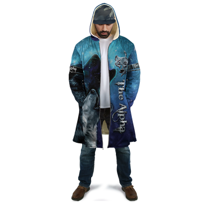 The Alpha Wolf 3D All Over Printed Unisex Deluxe Hoodie ML