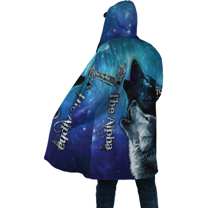 The Alpha Wolf 3D All Over Printed Unisex Deluxe Hoodie ML