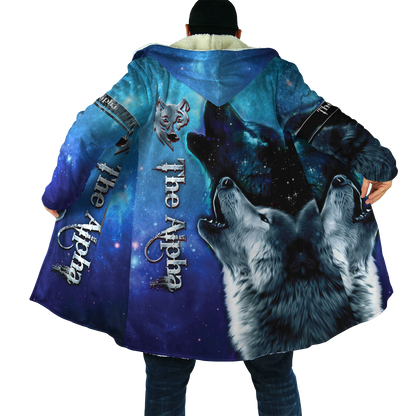 The Alpha Wolf 3D All Over Printed Unisex Deluxe Hoodie ML
