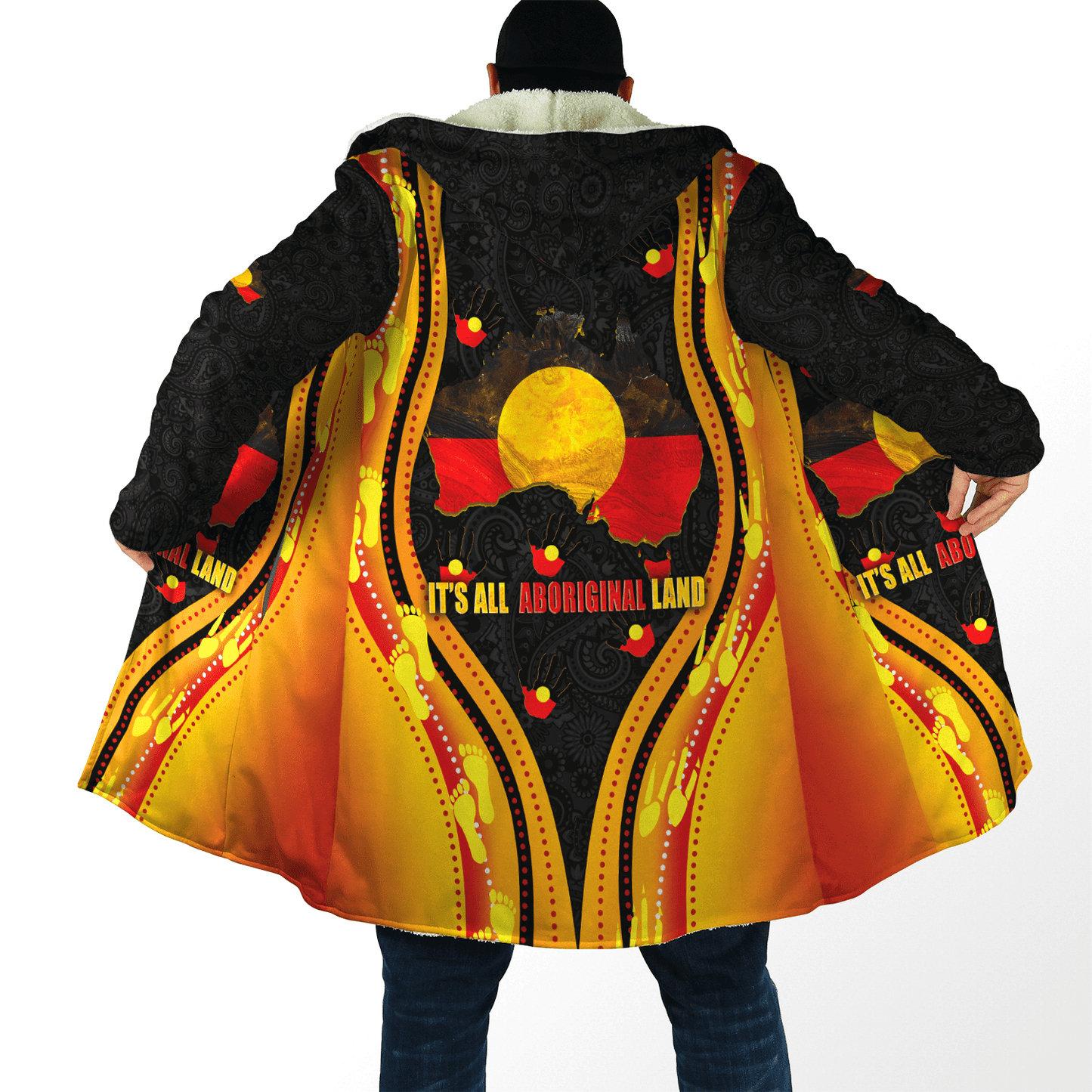 Custom name Proud to be Aboriginal Golden style 3d printed shirts