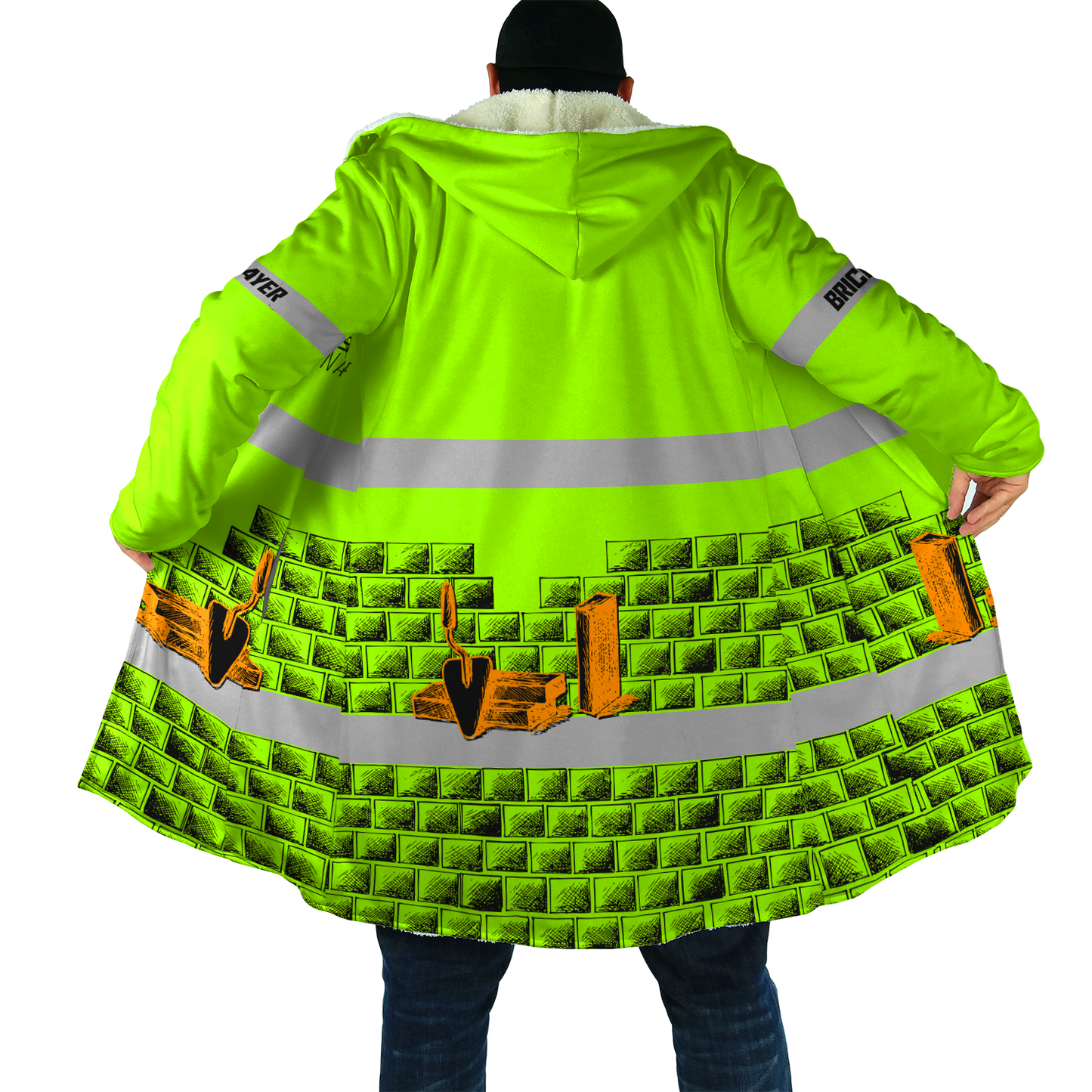 Premium Unisex Hoodie Customize Bricklayer Safety No8 ML