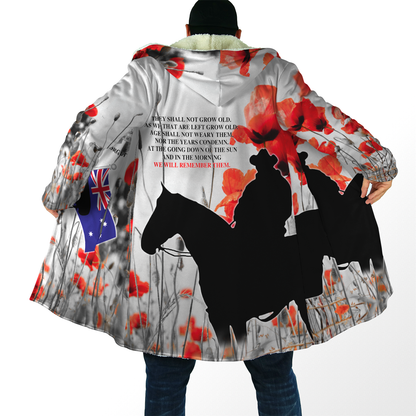 Premium Unisex Hoodie Remember Anzac Day ML